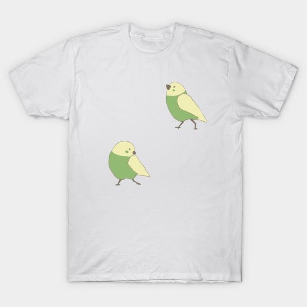 Two Birbs Pattern T-Shirt by sheehanstudios